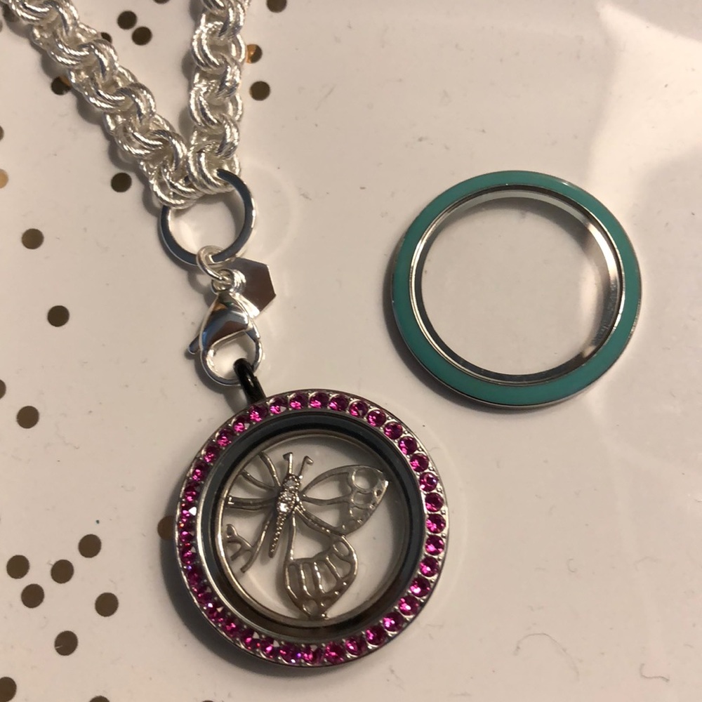 Authentic Origami Owl necklace and locket